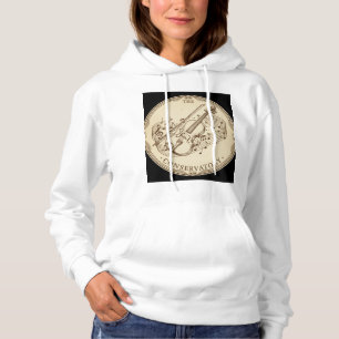 Sweat - shirt à capuche vintage de violon et de pa