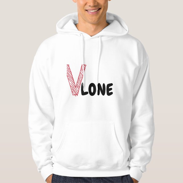 Sweat - shirt à capuche VLONE (Devant)