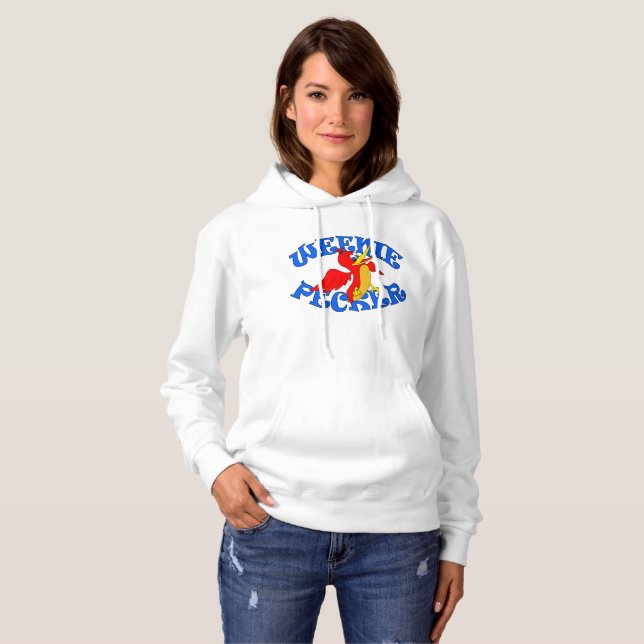 Sweat - shirt à capuche Weenie Pecker (Devant entier)