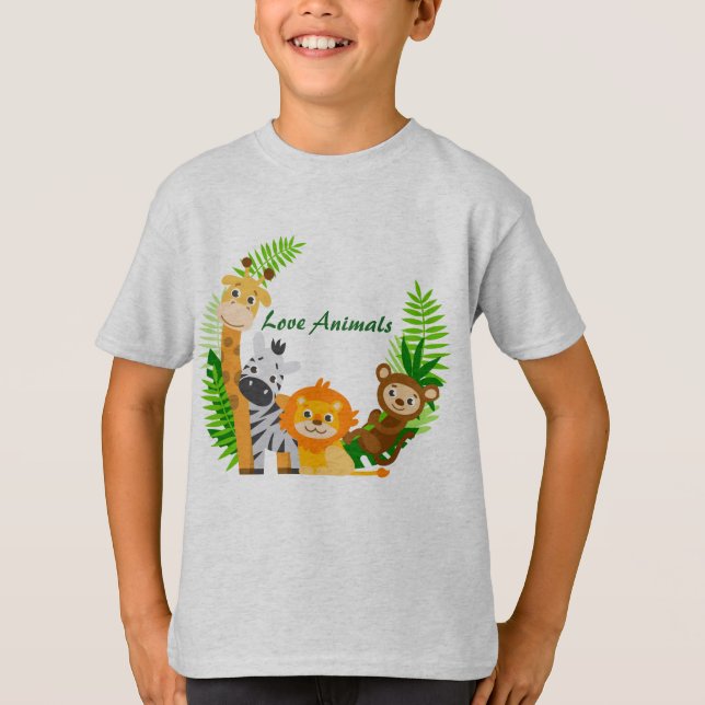 Sweat Shirt Boy Animals (Front)