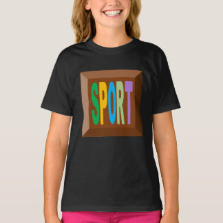 SWEAT-SHIRT RAGLAN SPORT CHOCOLAT BONBONS T-Shirt