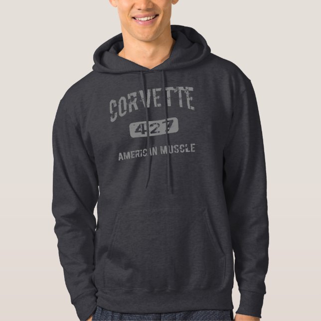 Sweat - shirts à capuche de Corvette (Devant)