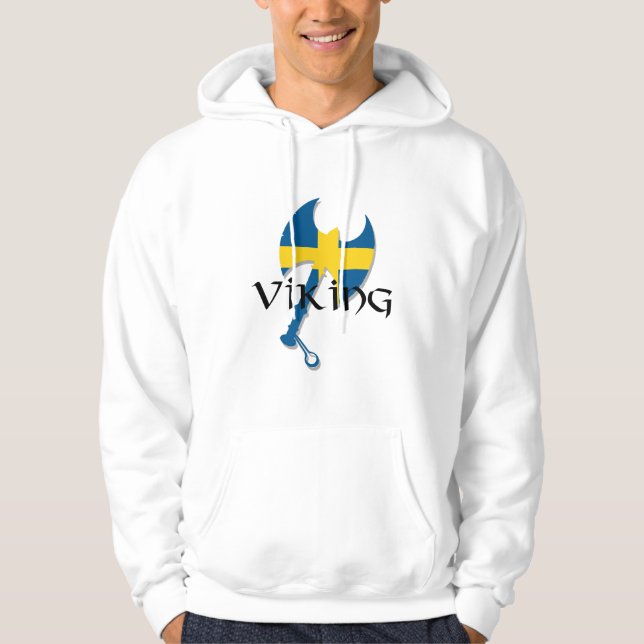 Sweat - shirts à capuche de hache de Viking Suède (Devant)