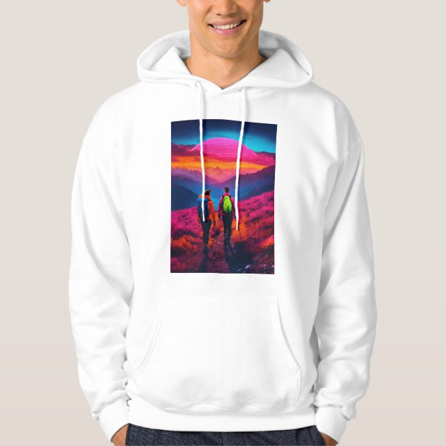 Sweat - shirts à capuche de randonnée pédestre de  (Devant)