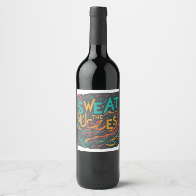 Sweat the success  wine label (Front)