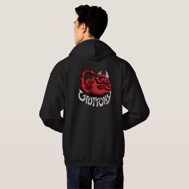 Sweat Your Sin Gluttony Devil Hoodie (Back Full)