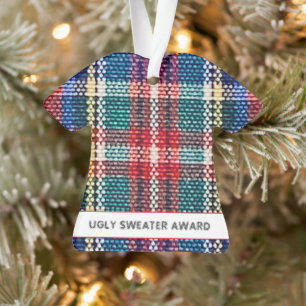 Sweater Award Colorée Plaid Année Festive Fun