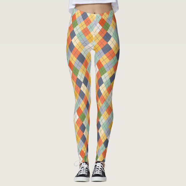 Sweater Background 2 Leggings (Front)