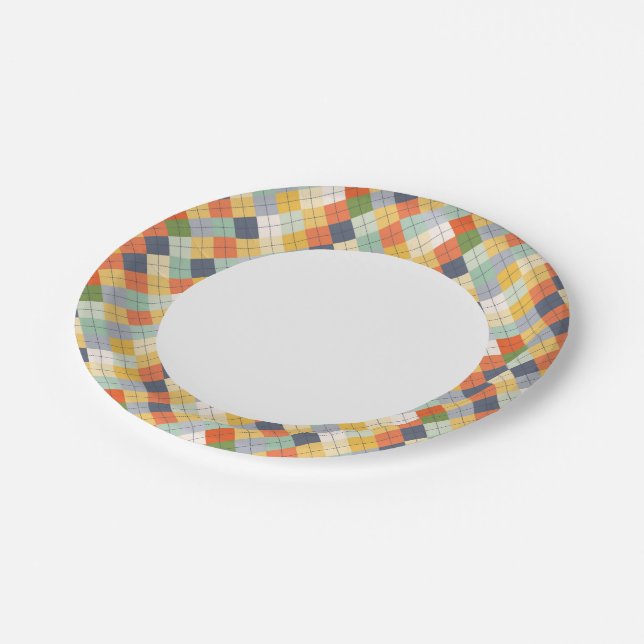 Sweater Background 2 Paper Plate (Angled)