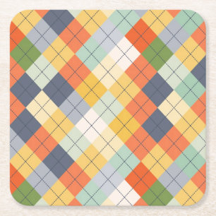 Sweater Background 2 Square Paper Coaster