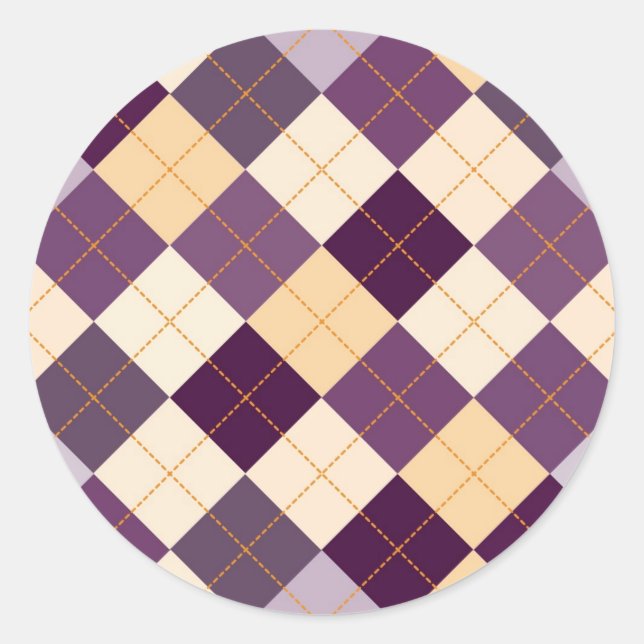 Sweater Background Classic Round Sticker (Front)