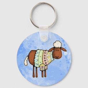 sweater sheep keychain