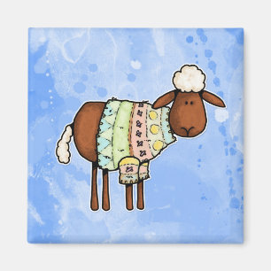 sweater sheep magnet