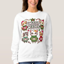 "Sweater Weather Cats - Cozy Christmas"