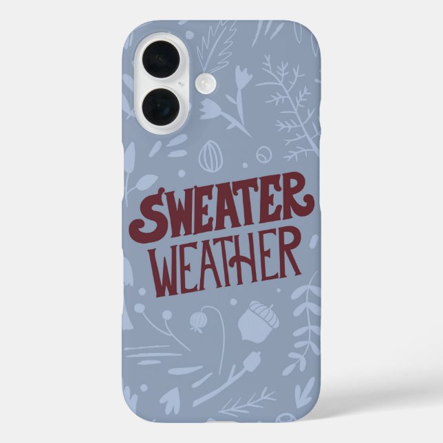 Sweater Weather Cozy Autumn Case-Mate iPhone Case (Back)