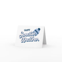 Sweater Weather Greeting Card