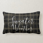 Sweater Weather Plaid Lumbar Pillow<br><div class="desc">Sweater Weather Plaid</div>
