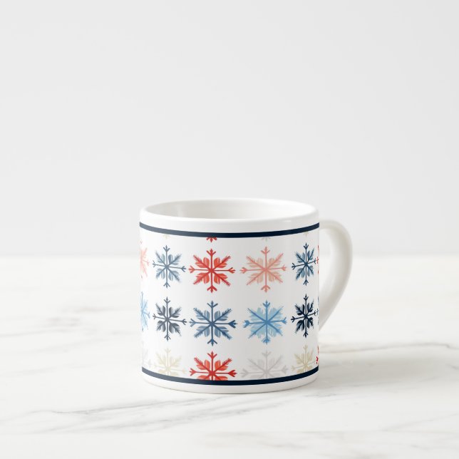 Sweater Weather Snowflake Espresso Cup (Front Right)