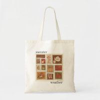 sweater weather tote bag