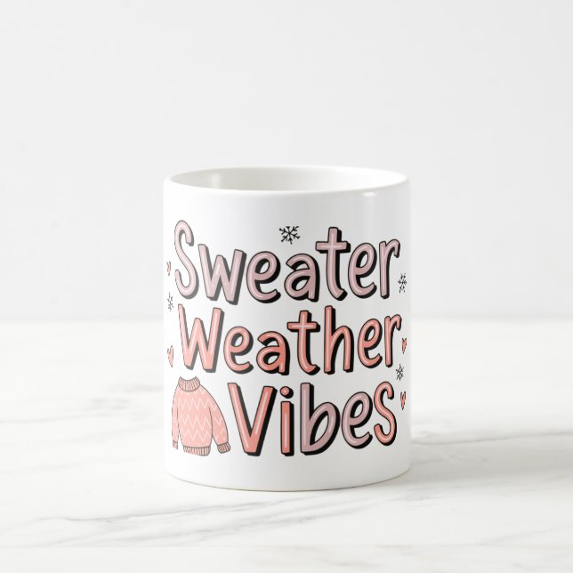 Sweater Weather Vibes Coffee Mug (Center)