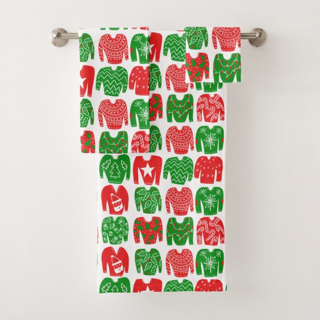 Sweaters de Noël moches mignon Motif de vacances (En situation)