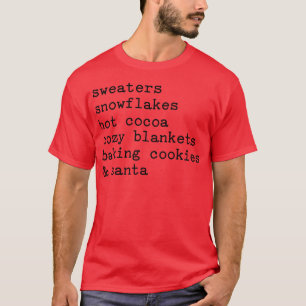 Sweaters Snowflakes Hot Cocoa Cozy Blankets Funny 