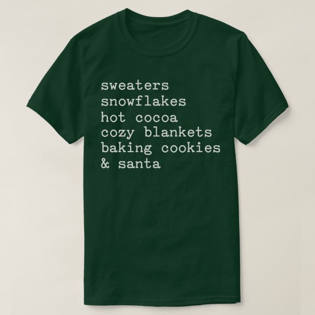 Sweaters Snowflakes Hot Cocoa Cozy Blankets Funny  (Design Front)