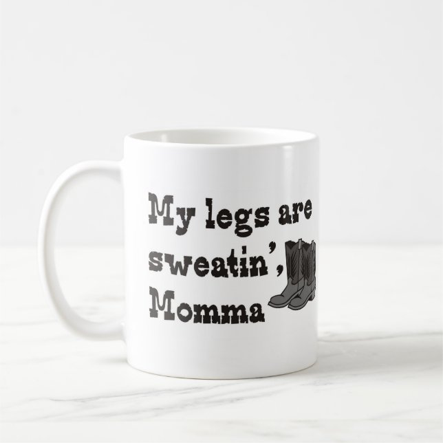 Sweatin' Momma Coffee Mug (Left)