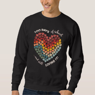 Sweatshirt 100 jours d'école & Toujours en adoration ! arc-en