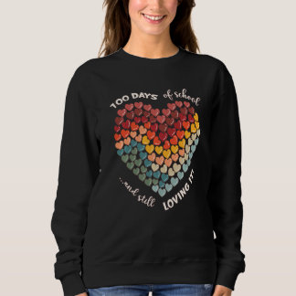 Sweatshirt 100 jours d'école & Toujours l'adorer ! arc-en-cie