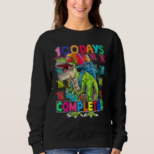 Sweatshirt 100ème Jour De L'École Terminé Jeu Dinosaure De Je