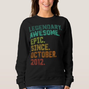 Sweatshirt 10 ans de légende depuis octobre 2012 10e annivers