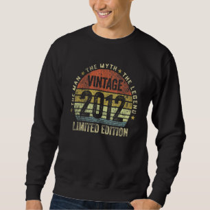 Sweatshirt 10 Ans Vieux Millésime 2012 10e Anniversaire