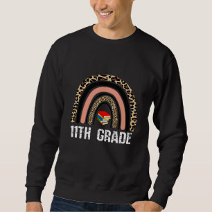 Sweatshirt 11e Garde léopard arc-en-ciel