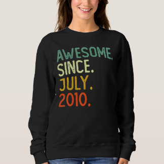 Sweatshirt 12 Ans Awesome Depuis Juillet 2010 12e Anniversair
