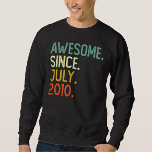 Sweatshirt 12 Ans Awesome Depuis Juillet 2010 12e Anniversair