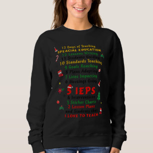 Sweatshirt 12 Jours D'Enseignant Éducation Spéciale 5 Ieps Sp