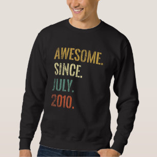 Sweatshirt 12e anniversaire 12 ans stupéfiant depuis juillet 