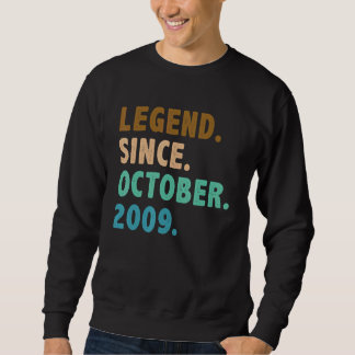 Sweatshirt 13 Ancienne légende depuis octobre 2009 13ème anni