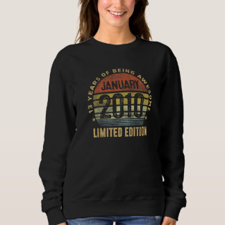 Sweatshirt 13 Ans Awesome Depuis Janvier 2010 13e Anniversair