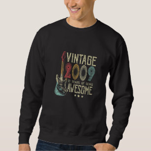 Sweatshirt 13e anniversaire femmes hommes Vintage stupéfiant