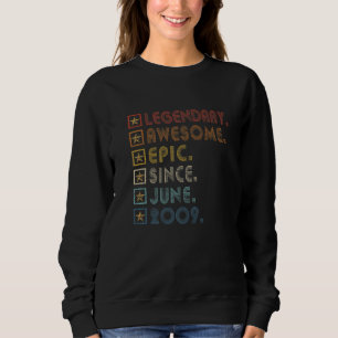Sweatshirt 13e anniversaire Légendaire Épopée incroyable depu