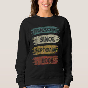 Sweatshirt 14 Ans Awesome Depuis Septembre 2008 14th Bi