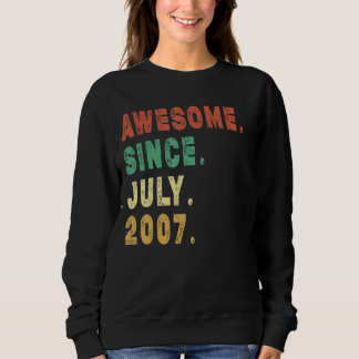 Sweatshirt 15 ans Awesome depuis Juillet 2007 15e anniversair