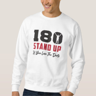 Sweatshirt 180 fléchettes Arrow Dartboard Arrow Drôle Idée ca