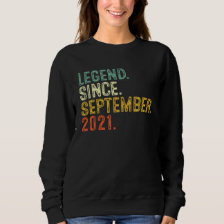 Sweatshirt 1 ans de légende depuis septembre 2021 1er naissan