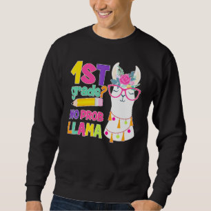 Sweatshirt 1ère année No Prob-Llama Enseignant Premier jour