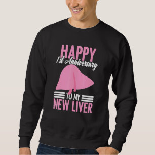 Sweatshirt 1ère personne ayant survécu à une greffe de foie p