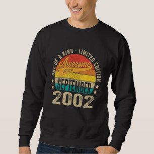 Sweatshirt 20e anniversaire Awesome depuis septembre 2002 20