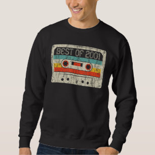 Sweatshirt 21e Anniversaire Meilleur De 2001 Bande De Cassett